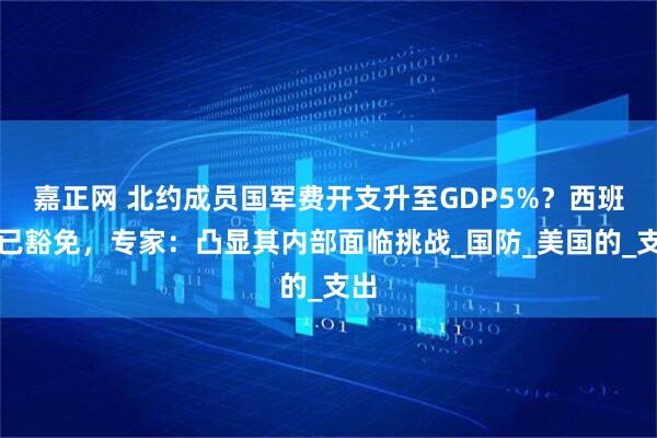 嘉正网 北约成员国军费开支升至GDP5%？西班牙已豁免，专家：凸显其内部面临挑战_国防_美国的_支出
