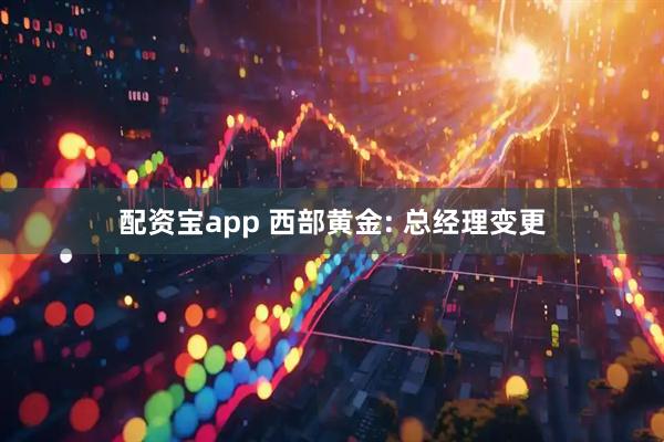配资宝app 西部黄金: 总经理变更
