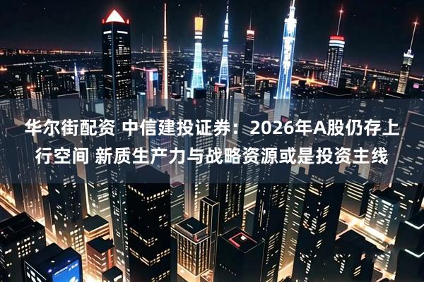 华尔街配资 中信建投证券：2026年A股仍存上行空间 新质生产力与战略资源或是投资主线